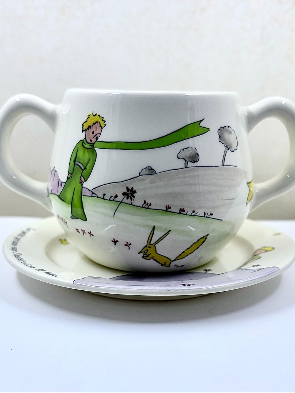 GIEN Le Petit Prince Double Handled Cup And Plate